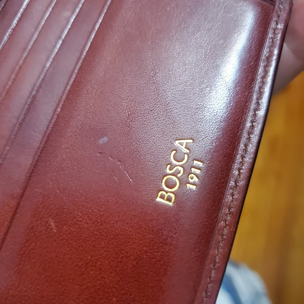 Bosca Men's Leather Wallet - Rich Brown